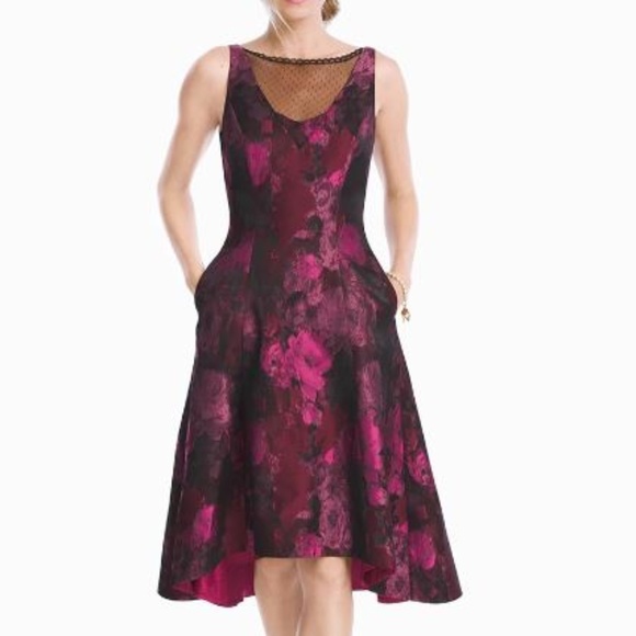 White House Black Market Dresses & Skirts - Red Plum Sleeveless Fit & Flare Party Dress